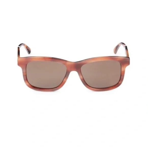 NWT Unisex 100% Authentic Gucci 55MM Havana Square Sunglasses - Picture 4 of 11